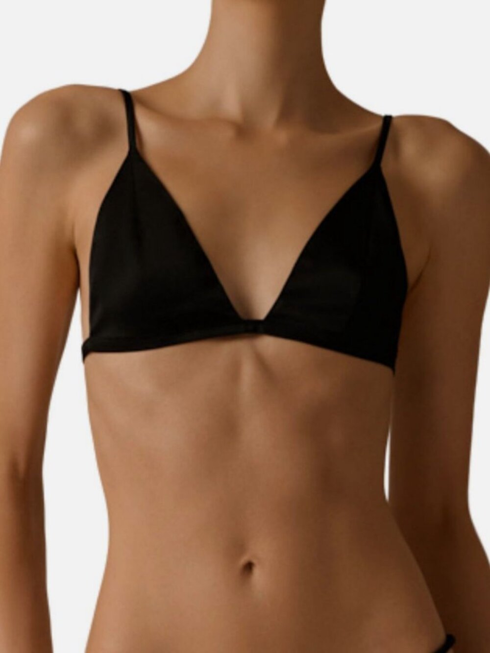 Kiki De Montparnasse Women's Black Silk Wireless Tous Les Jours Bra Size XS
